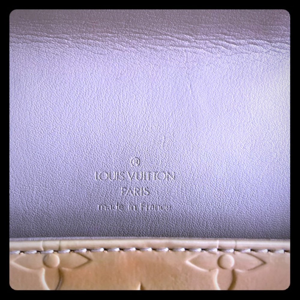 Louis Vuitton Yellow Monogram Vernis Leather Bag
